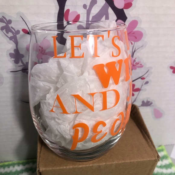 2-New-WINE GLASS1-WINOS Women in need of sanity & 1-LETSDrinkWineandJudgePeople - Picture 5 of 9